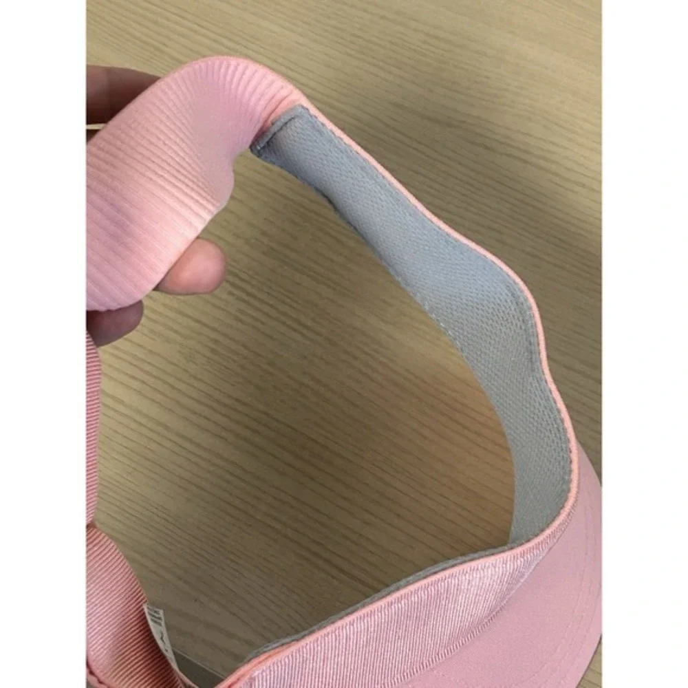 Athleta‎ Women's Pink Ribbed Visor NWOT Activewear Tennis Golf Sports Hat Summer